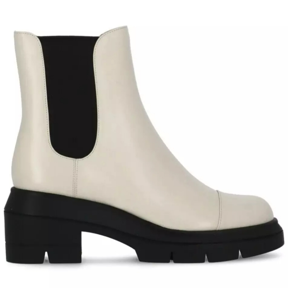 Stuart Weitzman Norah Oat Platform Block Heel Che… - image 1